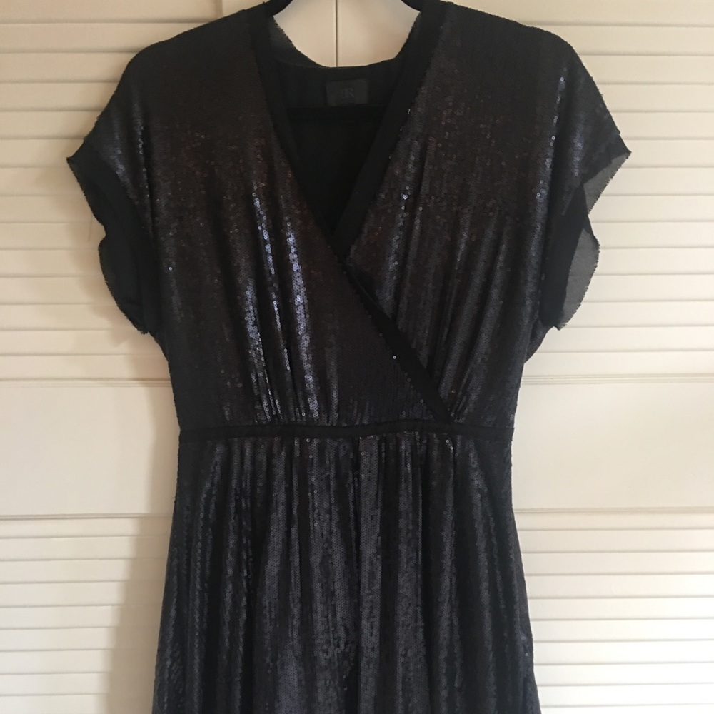 BR Exclusive line black dress with sequins